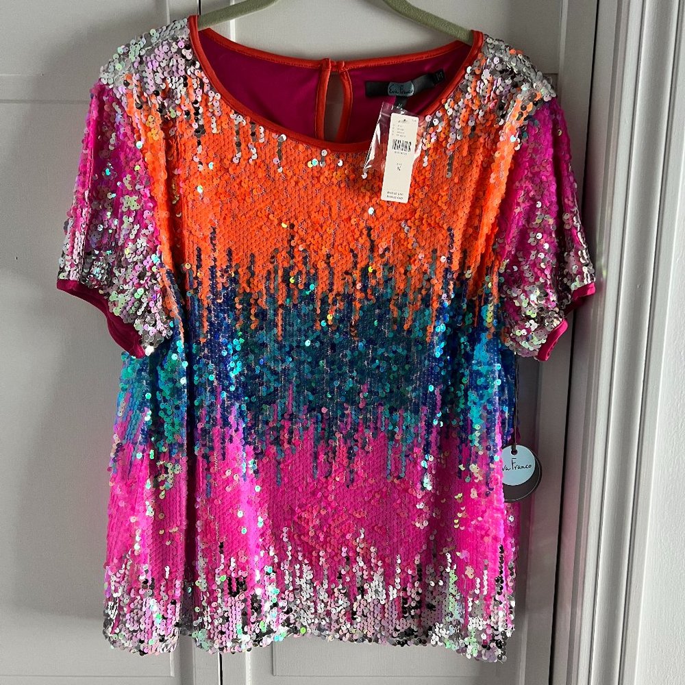 Eva Franco Sequin Top